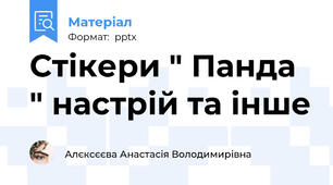 Стікери " Панда " настрій та інше