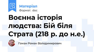 Воєнна історія людства: Бій біля Страта (218 р. до н.е.)