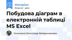 Побудова діаграм в електронній таблиці MS Excel