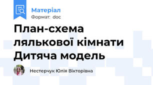 План-схема лялькової кімнати Дитяча модель