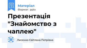 Презентація "Знайомство з чаплею"