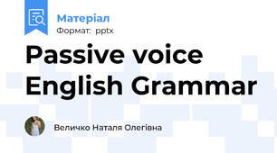 Passive voice English Grammar