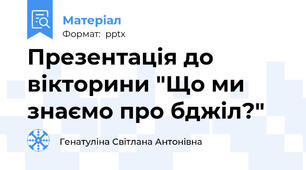 Презентація до вікторини "Що ми знаємо про бджіл?"