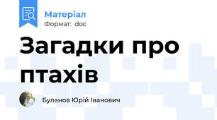 Загадки про птахів