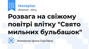Розвага на свіжому повітрі влітку "Свято мильних бульбашок"