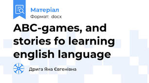 ABC-games, and stories fo learning english language