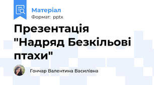 Презентація  "Надряд Безкільові птахи"