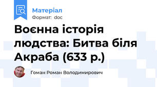 Воєнна історія людства: Битва біля Акраба (633 р.)