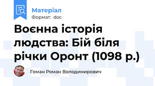 Воєнна історія людства: Бій біля річки Оронт (1098 р.)
