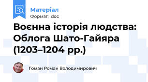 Воєнна історія людства: Облога Шато-Гайяра (1203–1204 рр.)