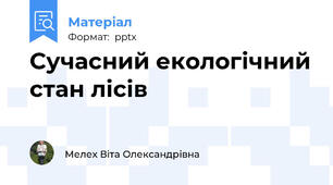 Сучасний екологічний стан лісів