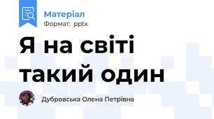 Я на світі такий один