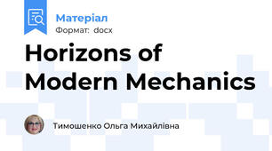 Horizons of Modern Mechanics