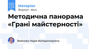 Методична панорама «Грані майстерності»