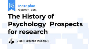 The History of PsychologyProspects for research