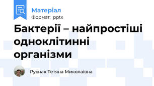 Бактерії – найпростіші одноклітинні організми