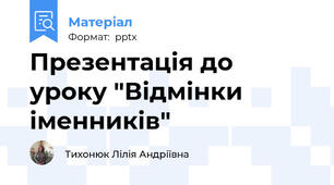 Презентація до уроку "Відмінки іменників"