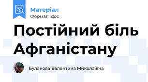 Постійний біль Афганістану
