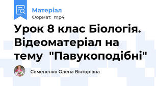 Урок 8 клас Біологія. Відеоматеріал на тему  "Павукоподібні"