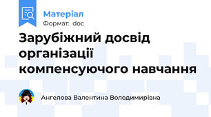 Зарубіжний досвід організації компенсуючого навчання