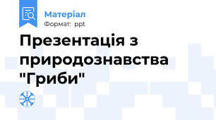 Презентація з природознавства "Гриби"