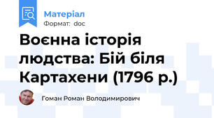 Воєнна історія людства: Бій біля Картахени (1796 р.)