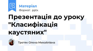 Презентація до уроку  "Класифікація каустяних"