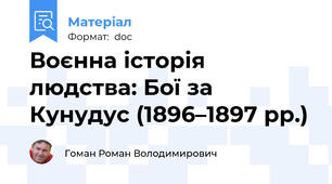 Воєнна історія людства: Бої за Кунудус (1896–1897 рр.)