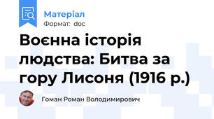 Воєнна історія людства: Битва за гору Лисоня (1916 р.)