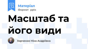 Масштаб та його види