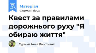 Квест за правилами дорожнього руху "Я обираю життя"