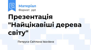 Презентація "Найцікавіші дерева світу"