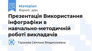 Презентація Використання інфографіки в навчально-методичній роботі викладачів