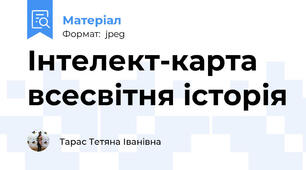 Інтелект-карта всесвітня історія