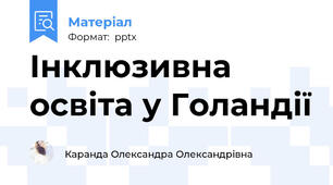 Інклюзивна освіта у Голандії