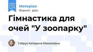Гімнастика для очей "У зоопарку"