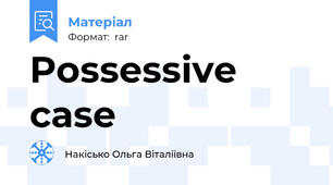 Possessive case