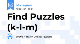 Find Puzzles (k-l-m)