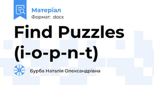 Find Puzzles (i-o-p-n-t)