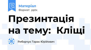 Презинтація на тему:  Кліщі