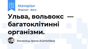 Ульва, вольвокс  — багатоклітинні організми.
