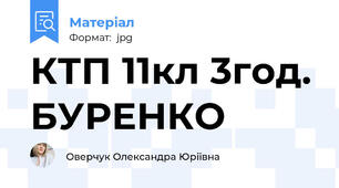 КТП 11кл 3год. БУРЕНКО