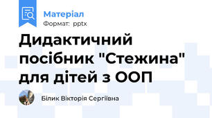 Дидактичний посібник "Стежина" для дітей з ООП