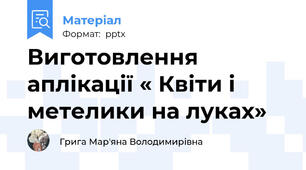 Виготовлення аплікації « Квіти і метелики на луках»