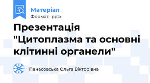 Презентація "Цитоплазма та основні клітинні органели"