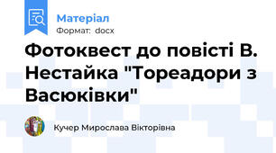 Фотоквест до повісті В. Нестайка "Тореадори з Васюківки"