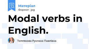 Modal verbs in English.
