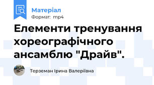 Елементи тренування хореографічного ансамблю "Драйв".