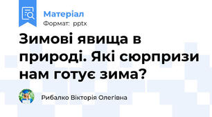 Зимові явища в природі. Які сюрпризи нам готує зима?