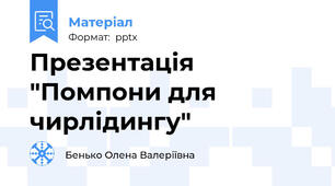 Презентація "Помпони для чирлідингу"